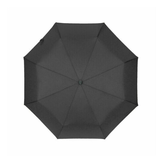 Automatic Black Umbrella Anti-UV Sun/Rain Windproof 3 Folding Compact Umbrella image {6}