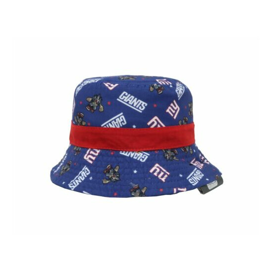 New Era Cap Kids New York Giants Baby Toddlers Reversible Royal Blue Bucket Hat image {4}