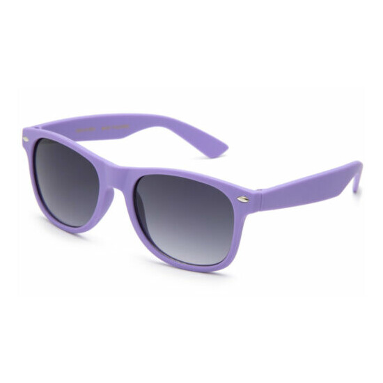 Kids Sunglasses Boys Girls Retro Rubberized Soft Frame AGE 3-12 UV 100% image {4}