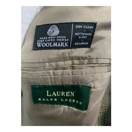 $295 Ralph Lauren Wool Brown Classic Sport Coat Blazer 42R image {5}