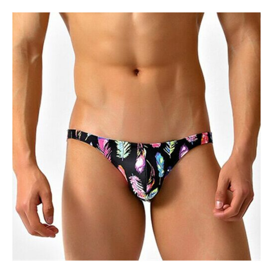 Men Swim Briefs Low Waist Beach Bikini Swimsuit Bathing Suit Gay Trunks Shorts image {1}