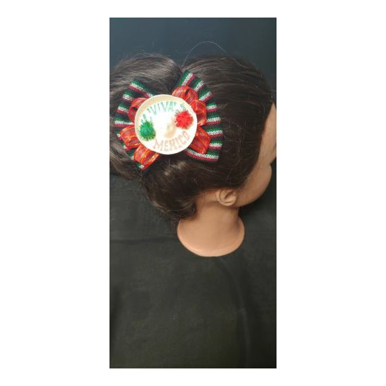 Mexican Hair Bow/ Moños Tipicos Mexicanos Para Cabello / F image {1}