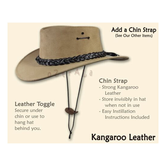 【oZtrALa】Felt HAT Fedora Indiana Jones AUSTRALIAN-Wool Mens Leather Band Cowboy image {4}