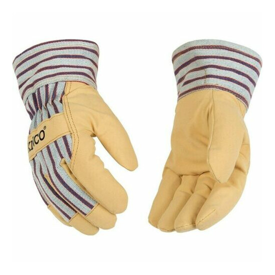 Kinco 1927 Grain Pigskin Leather Palm Winter Gloves W/HeatKeep Lining Med - XL image {1}