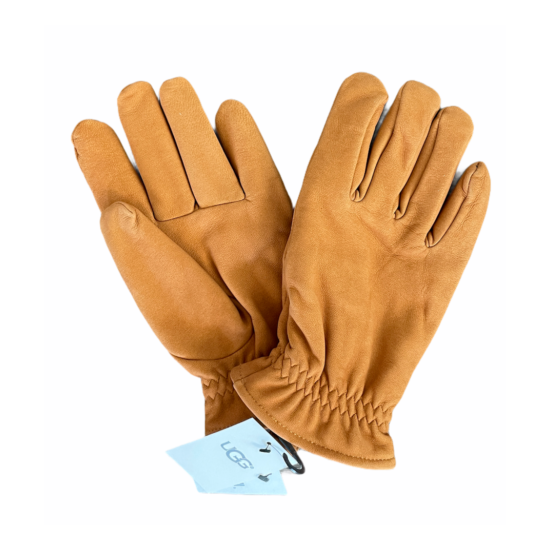 Ugg Faux Fur-Lined Suede Gloves [11160] Timber Men's Size XL New NWT $95 Fast image {2}
