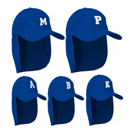 Junior legionnaire Baseball Cap Boy Girl Children Blue Hat Protection Letters  image {1}
