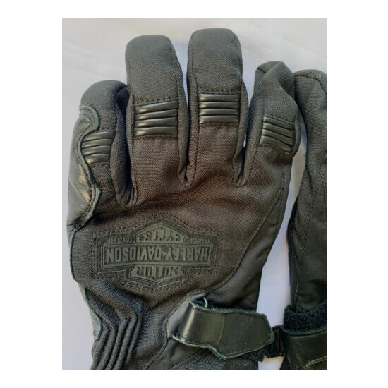 Genuine Harley Davidson Men's Black Motorcycle Riding Gloves XLarge Thumb {7}