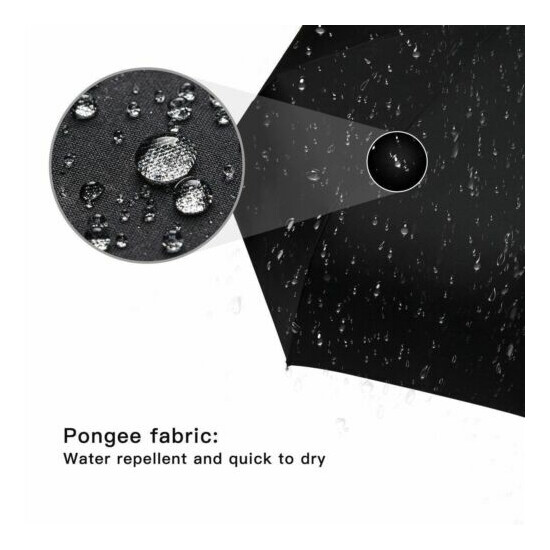 8 Ribs Strong Automatic Umbrella Auto Open Close Folding Umbrella Windproof image {8}