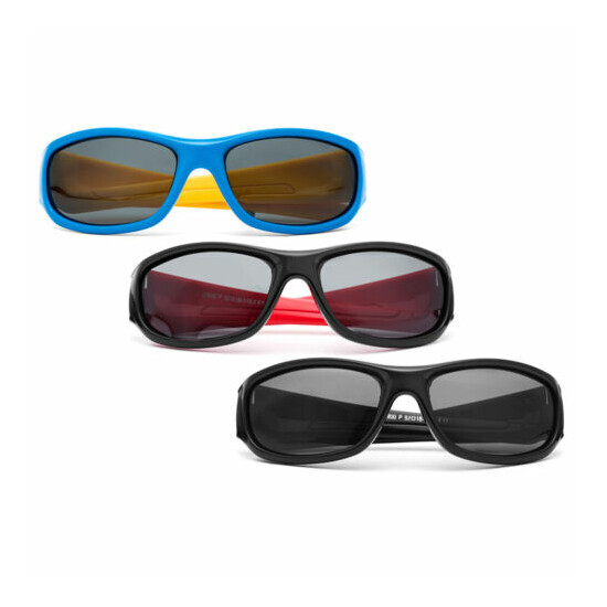 Kids (Age 3-12) Eyeglasses Frames Polarized Sunglasses Boys Girls Sport Cycling image {5}