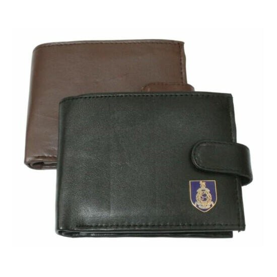 Royal Marines Leather Wallet BLACK or BROWN ME21 image {1}