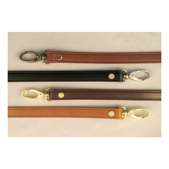 5/8" Genuine Cowhide Quality Leather Cross Body Handle Bag Replacement Strap NEW image {1}