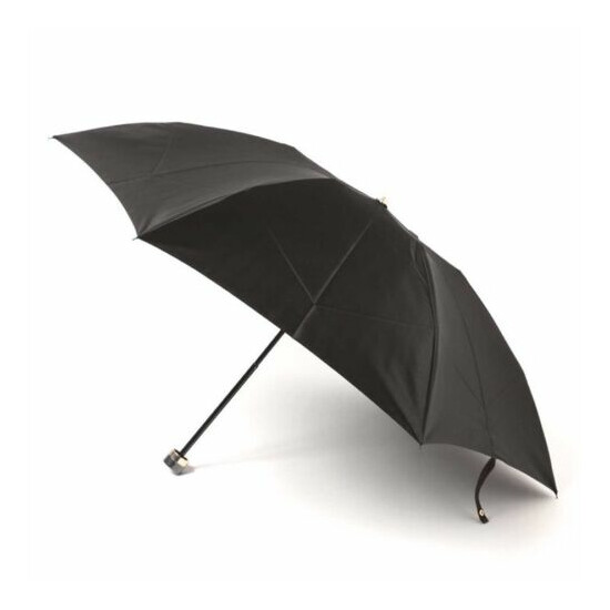 New Burberry Folding Umbrella Shadow logo 55cm Black Men Japan Inner border image {1}