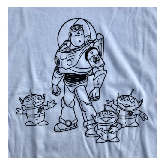 Boys Med. BUZZ LIGHTYEAR TOY STORY Simplicity Coloring T-Shirt & Fabric Paints image {3}