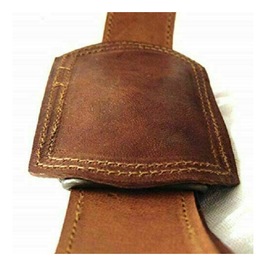 Laptop Satchel Messenger New Bag Men's Genuine Real Leather Handmade Shoulder  image {3}