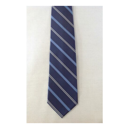 Kids Boys Childrens Place TCP necktie neck tie dark blue white stripes 2T 3T 4T image {2}