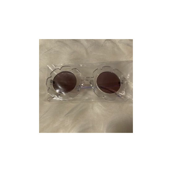 Unbranded Kids Flower Sunglasses - Clear image {1}