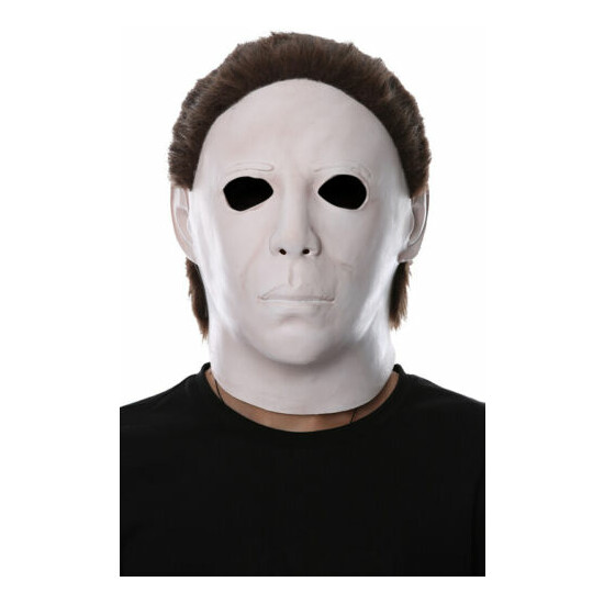 Top Grade 100% Latex Horror Movie Halloween Michael Myers Mask, Adult Party Masq image {1}
