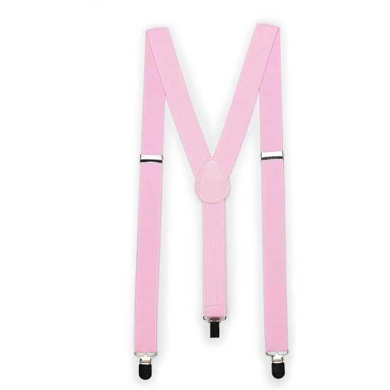 Bows-N-Ties Men's Suspenders - Elastic Band 1 inch width adjustable length Y sty image {8}