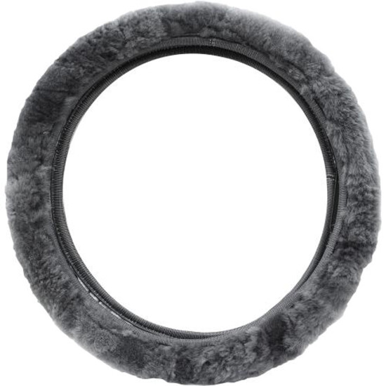 Super Soft Luxury Real Sheepskin Elasticated Universal Fit Steering Wheel Cover image {4}
