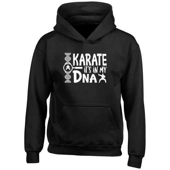 Karate It's in my DNA Boys Girls Kids Childrens Hoodie image {2}