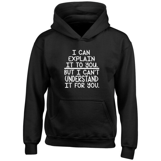 I Can Explain it to you but I can't Understand it for You Boys Girls Kids Hoodie image {2}