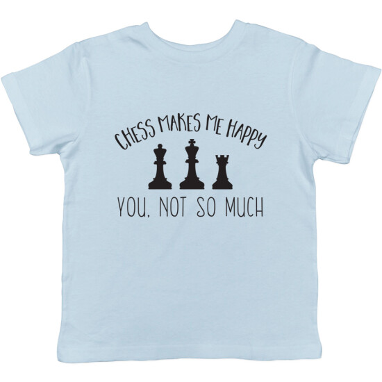 Chess makes me Happy, You Not So Much Boys Girls Kids Childrens T-Shirt image {7}