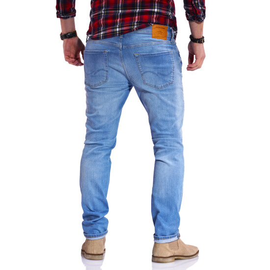 Jack & Jones Mens Jeans Glenn Aris Slim Fit Stretch Denim Mens Pants Casual% image {4}