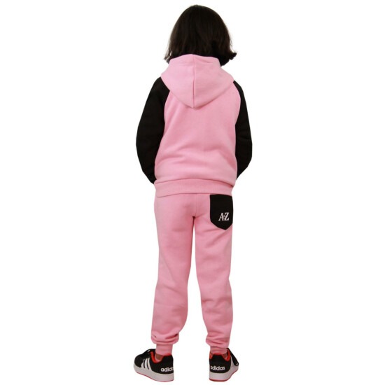 Girls Tracksuit Kids Designer's Pedal Power Jogging Suit Top & Bottom 5-13 Years image {4}