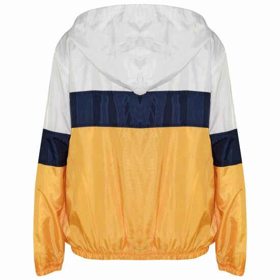 Girls Boy Mustard Windbreaker Waterproof Raincoat Jacket Lightweight Age 5-13 image {3}