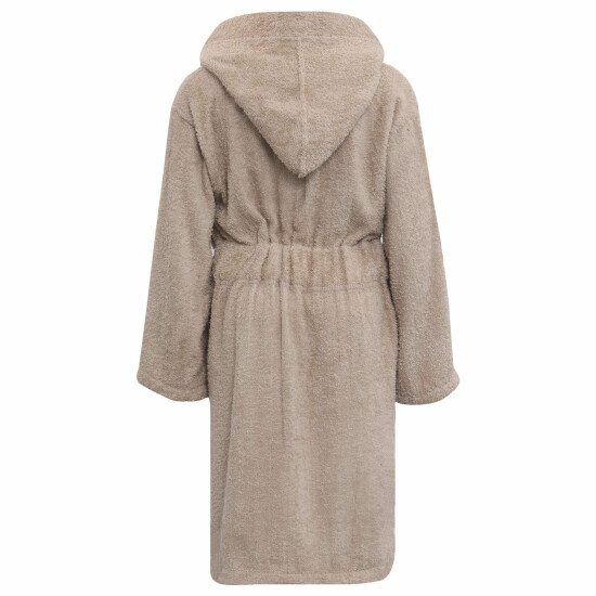 Kids Girls Boys 100% Cotton Soft Stone Hooded Bathrobe Luxury Dressing Gown 2-13 image {4}